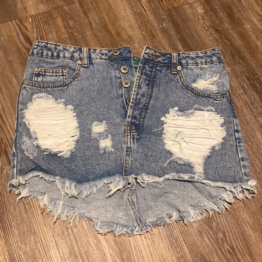 Denim Mini Skirt